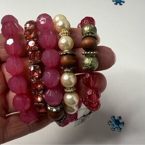 Mix It Pink and Gold Bracelet Collection